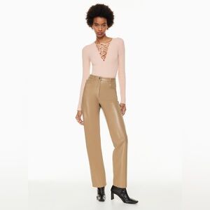 Aritzia Wilfred Faux Leather The Melina Pant in Seville Size 8